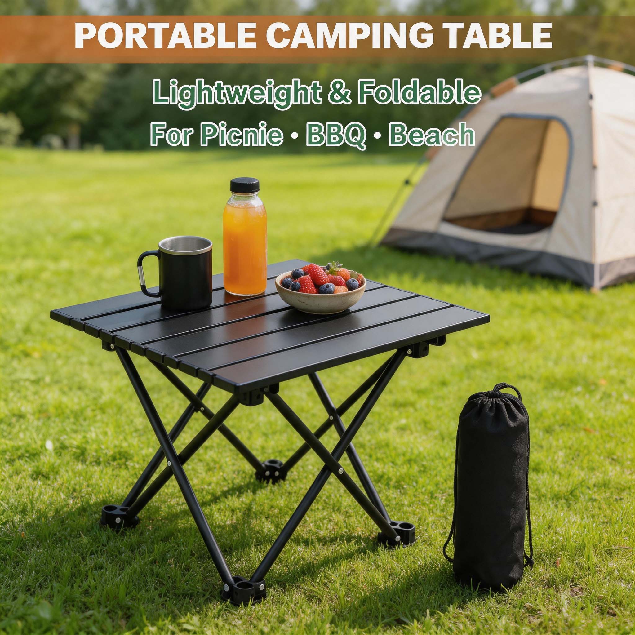 Camping Hiking Cooking - 1/2PCS Camping Side Table Folding Portable