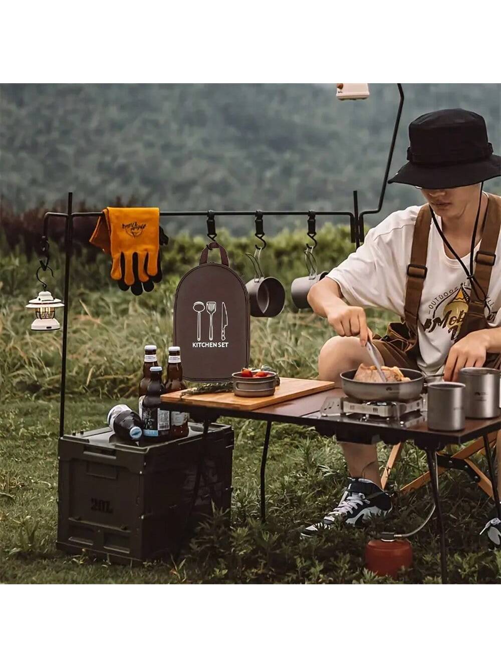 Outdoor Camping Cookware Stora - đánh giá và giá Camping Cooking Container