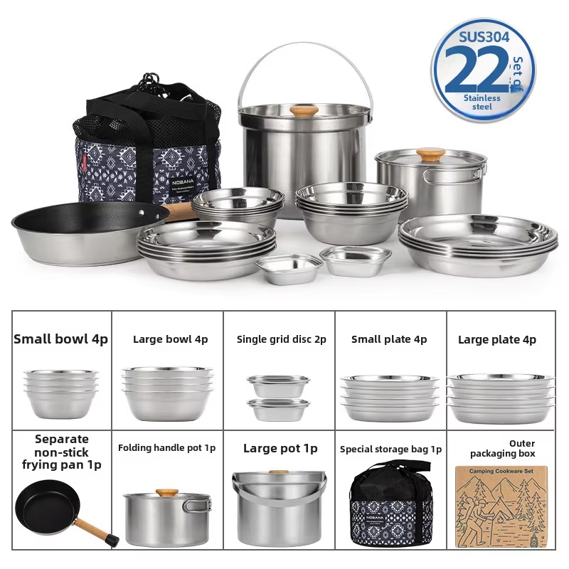 NOBANA Newest Outdoor Stainles - đánh giá và giá Camping Cooking Organizer