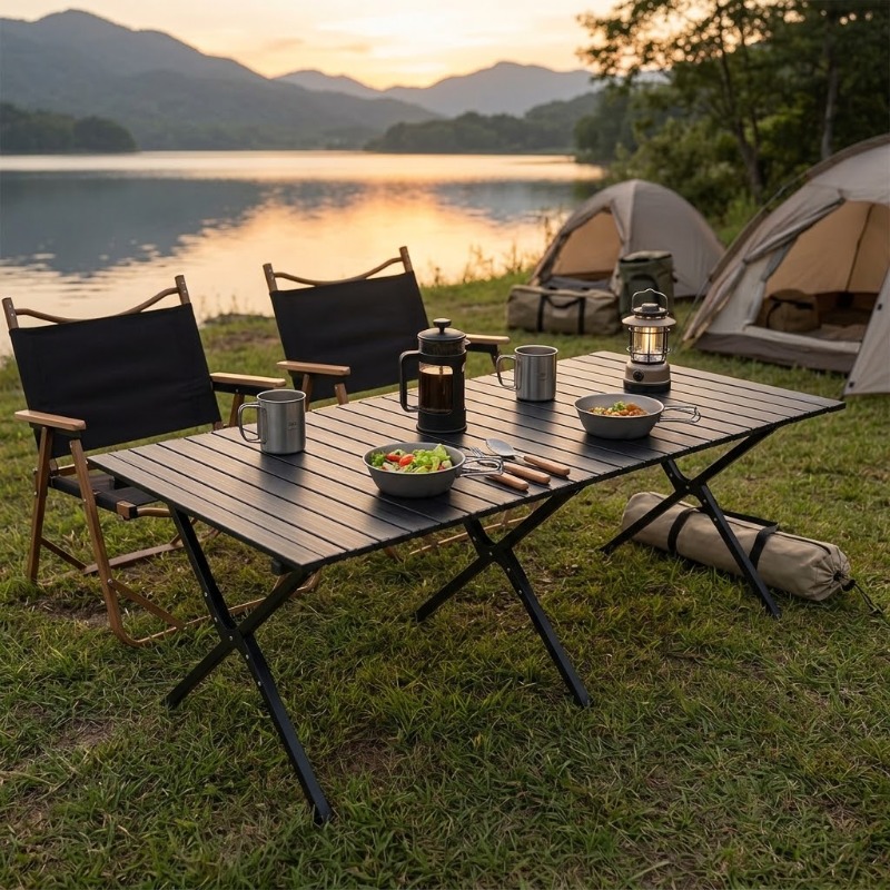 Portable Foldable Egg Roll Tab - đánh giá và giá Camping Cooking Table